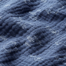 Lade das Bild in den Galerie-Viewer, Halstuch abgerundet mit Druckknopf | personalisiert mit Wunschnamen | Bio-Musselin-Baumwolle