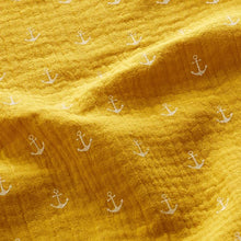 Lade das Bild in den Galerie-Viewer, Halstuch abgerundet mit Druckknopf | personalisiert mit Wunschnamen | Musselin-Baumwolle