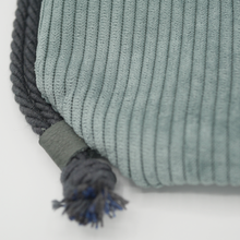 Lade das Bild in den Galerie-Viewer, Turnbeutel-Rucksack-Kombo | personalisiert mit Wunschnamen &amp; -motiv | Cord in MINTGRÜN
